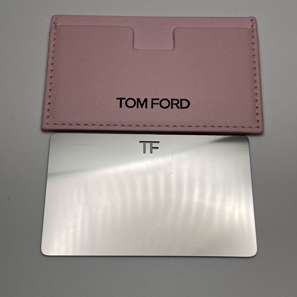 Tom Ford Embossed Faux Leather Card Holder with Removable Mirror - Pink - NWOT - Picture 3 of 4